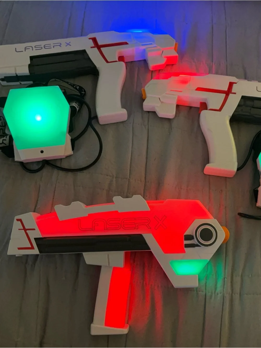 Laser X Blaster Set with chest sensor 3 guns-2 sensors